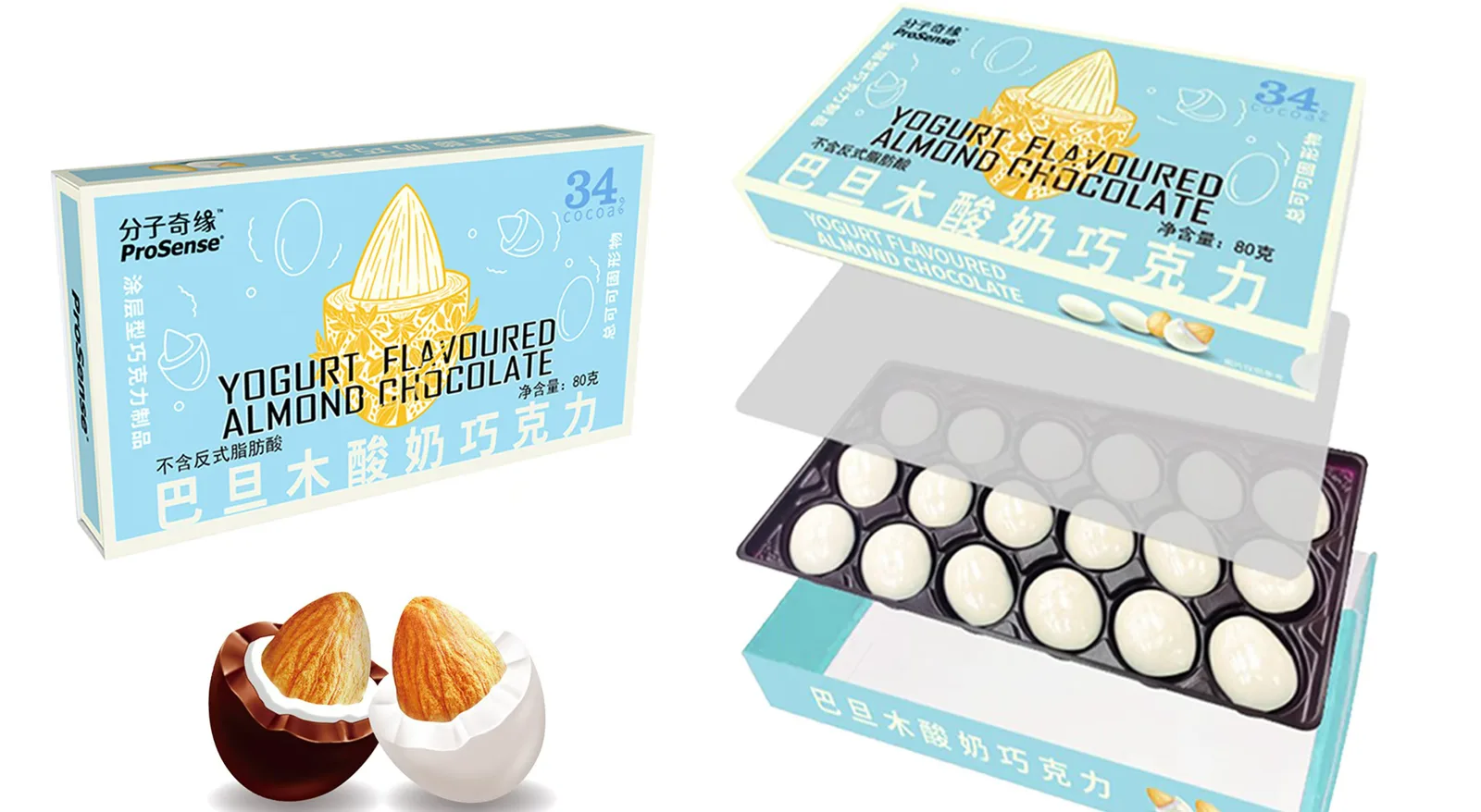 Nut Chocolate — hazelnut & almond milk chocolate 40 g, Turkish hazelnut